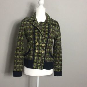 🔥Anthropologie • Sparrow Green Plaid Sweater